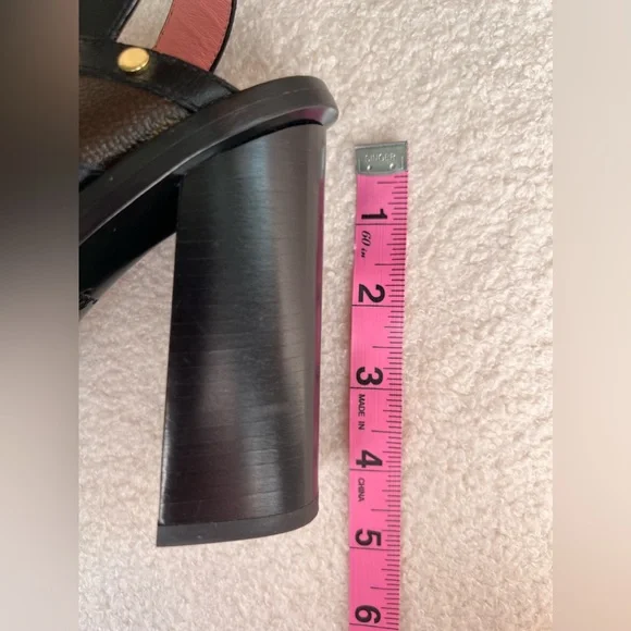 Louis Vuitton LV Sandals , Monogram , high heels like new - Picture 11 of 11